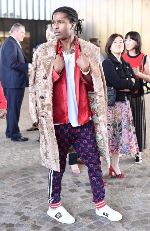 SPOTTED: A$AP Rocky In Head-To-Toe Gucci – PAUSE Online | Men's Fashion ...