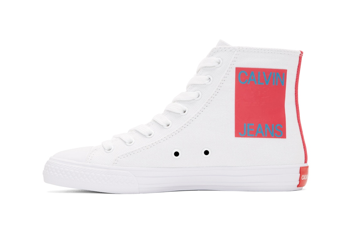 calvin klein men's high top sneakers