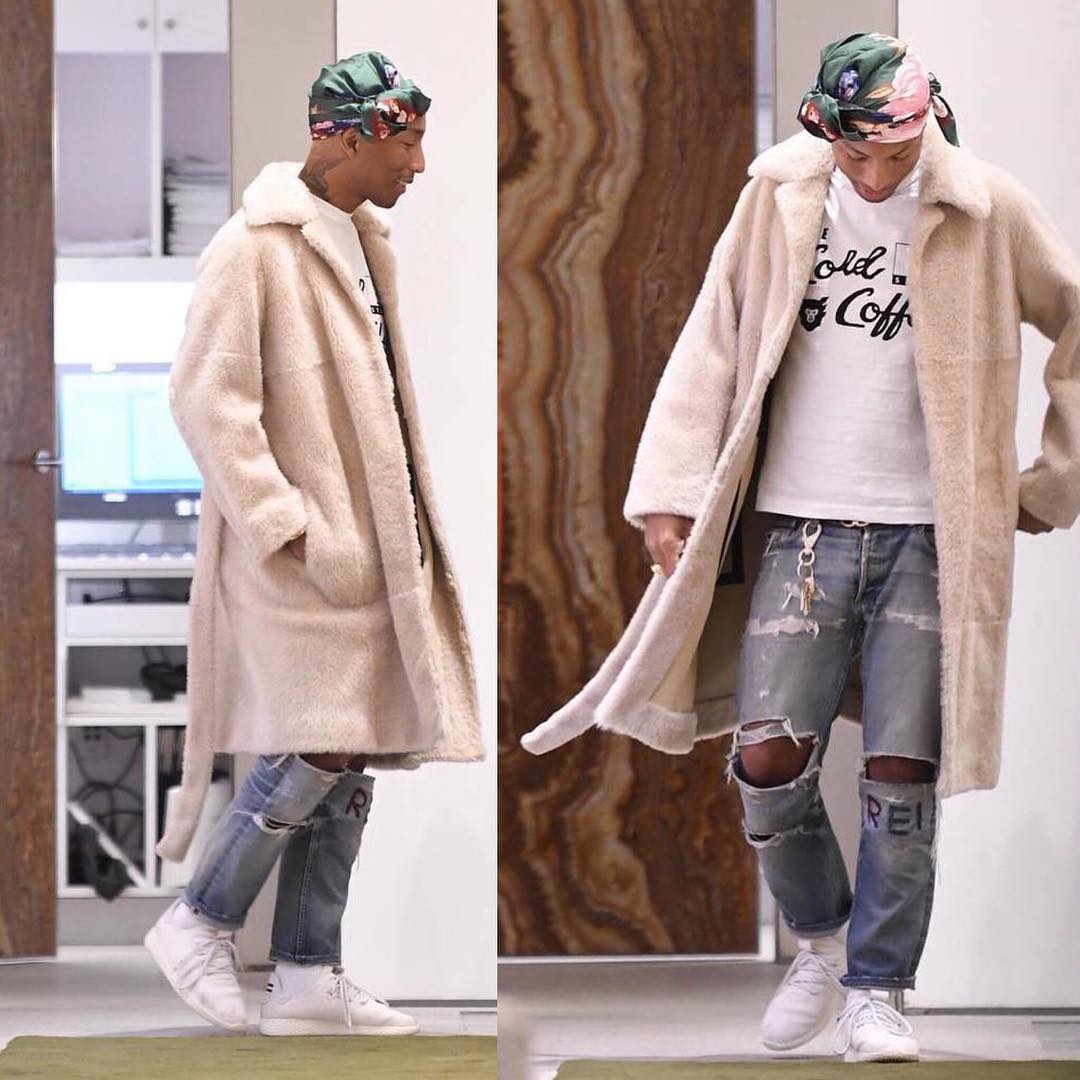 SPOTTED: Pharrell in Chanel, HUMAN MADE and Adidas