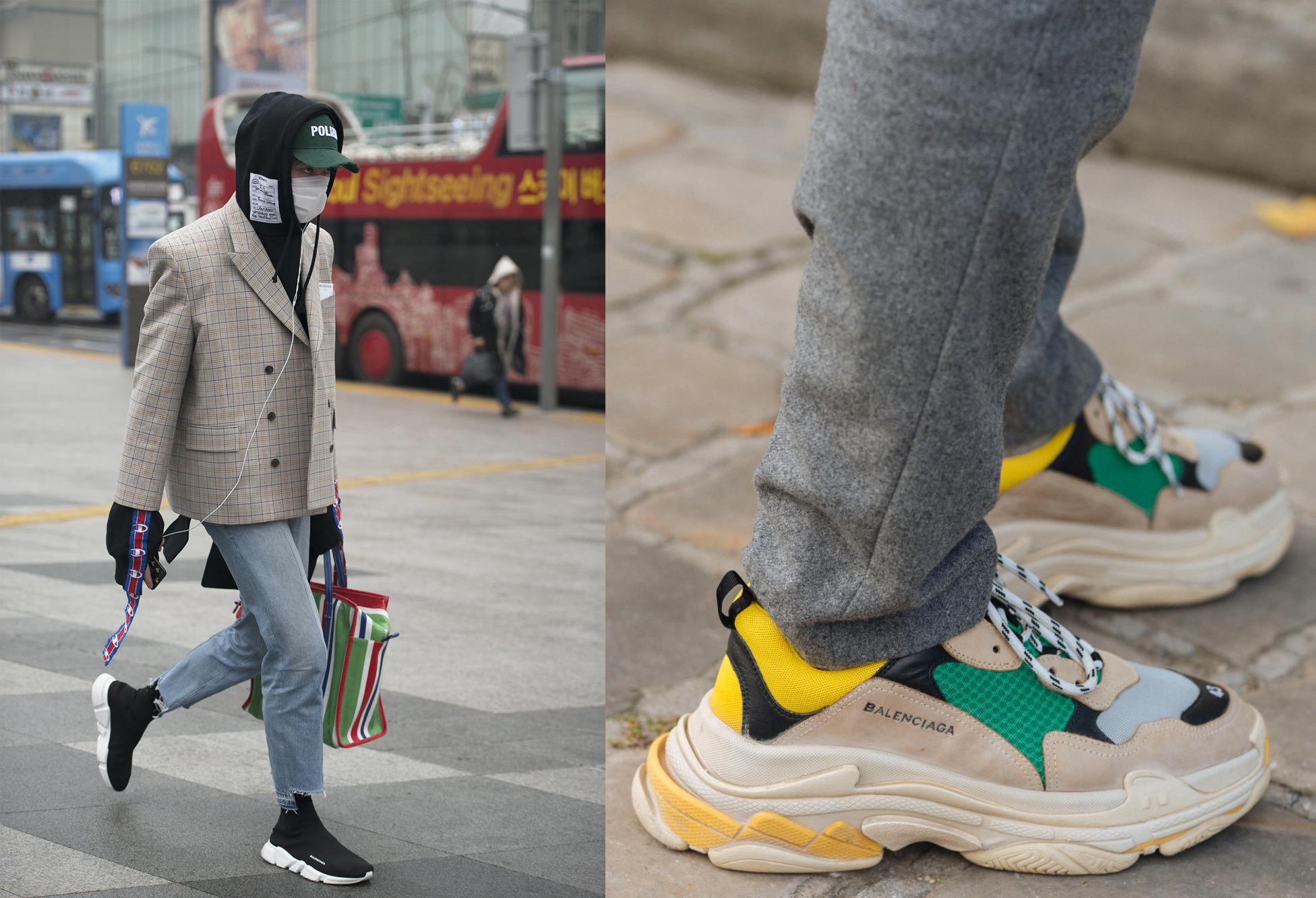 balenciaga shoes street style