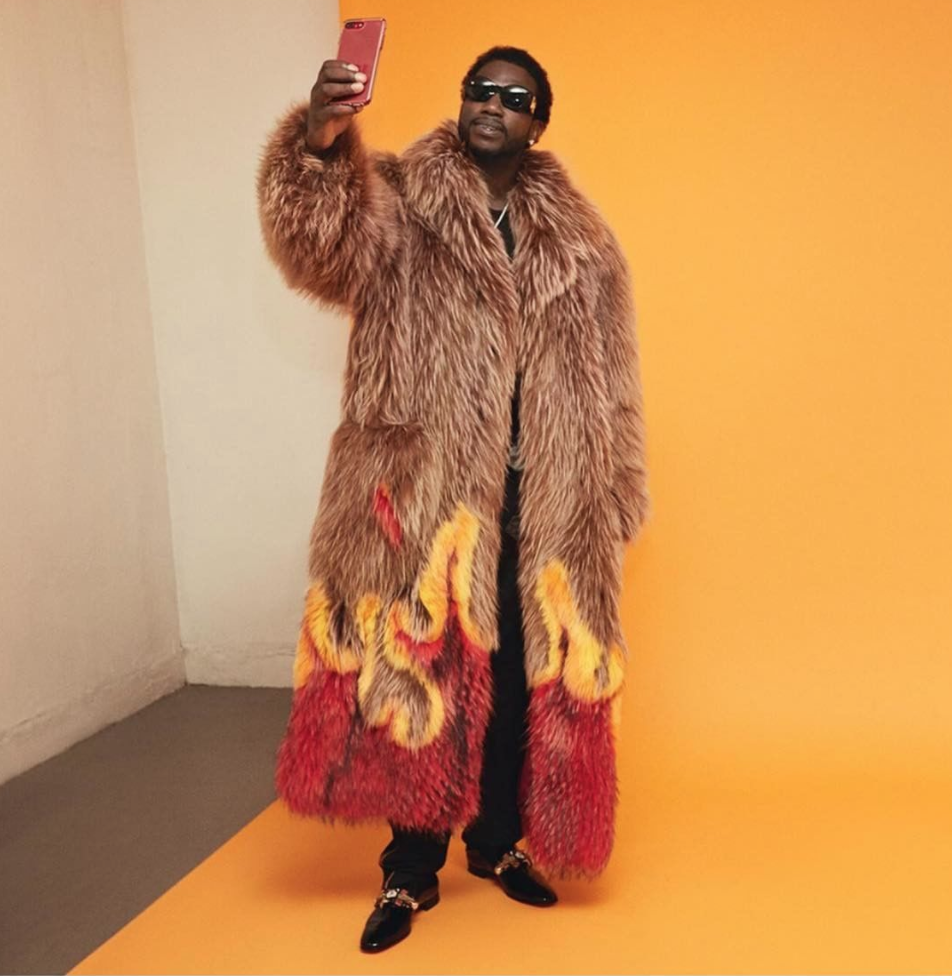 SPOTTED: Gucci Mane In Junjie SS18 Flame Fur Coat – PAUSE Online