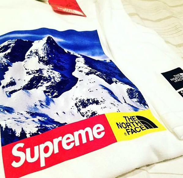 Supreme x shop tnf tee