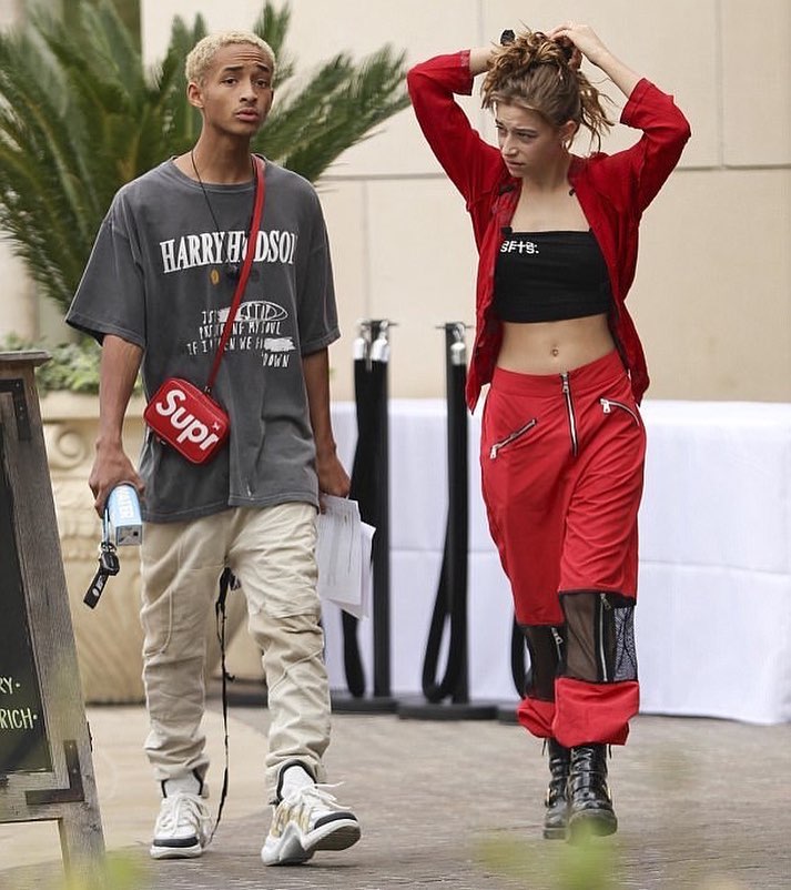 SPOTTED: Jaden Smith In Harry Hudson x MSFTSRep Tee + LV SS18 Sneakers