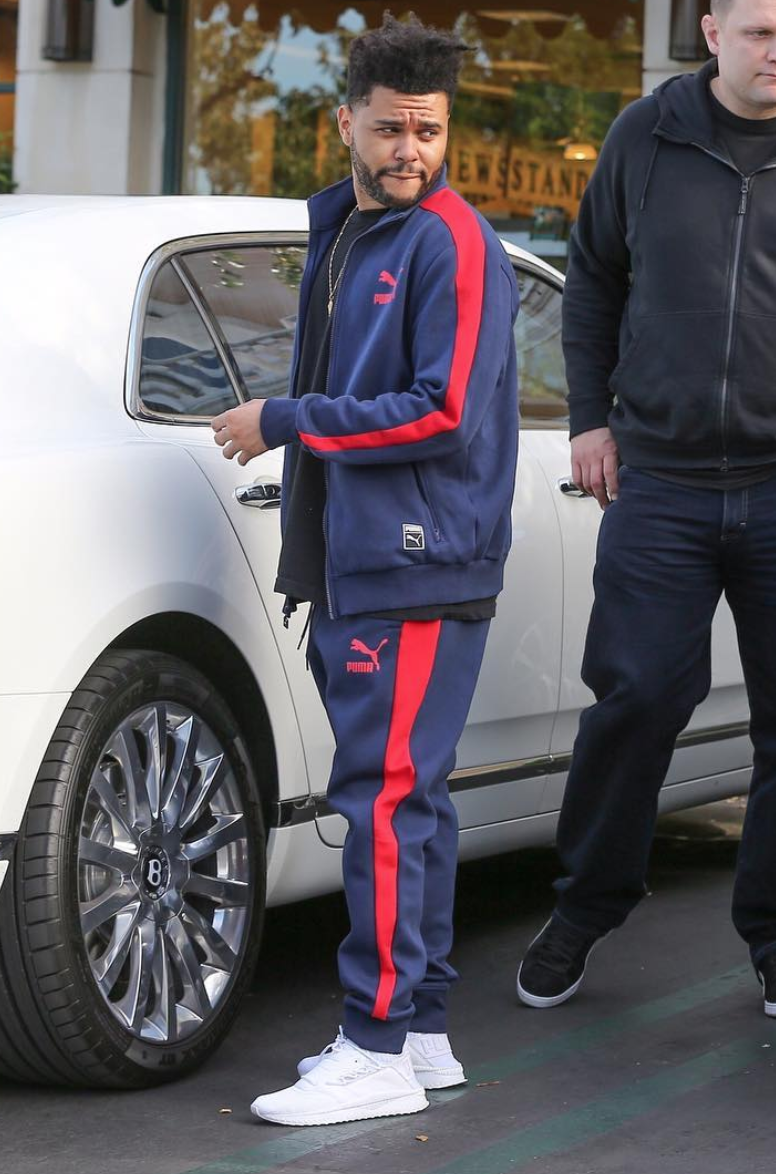 SPOTTED: The Weeknd In PUMA Tracksuit And Sneakers