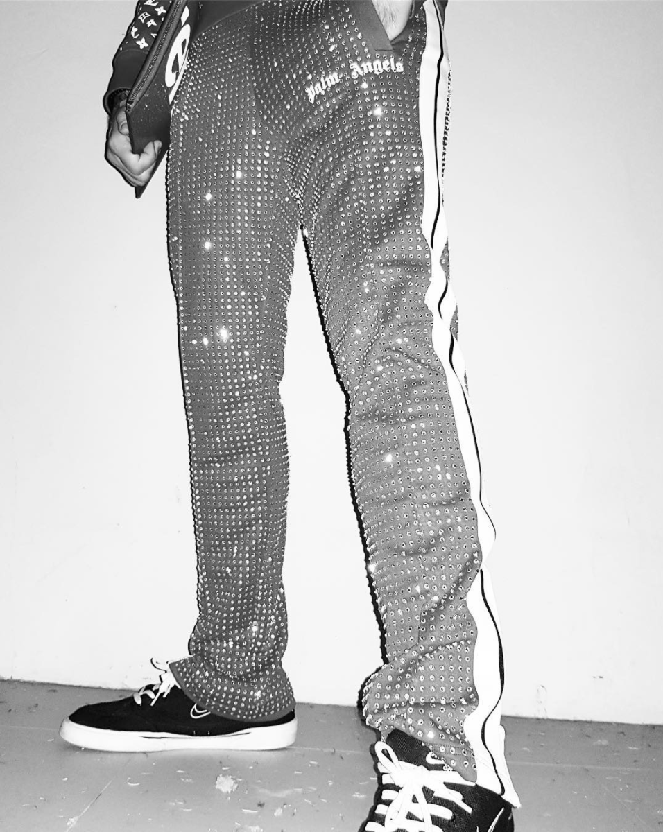 Palm Angels Exclusive Star Studded Track Pants