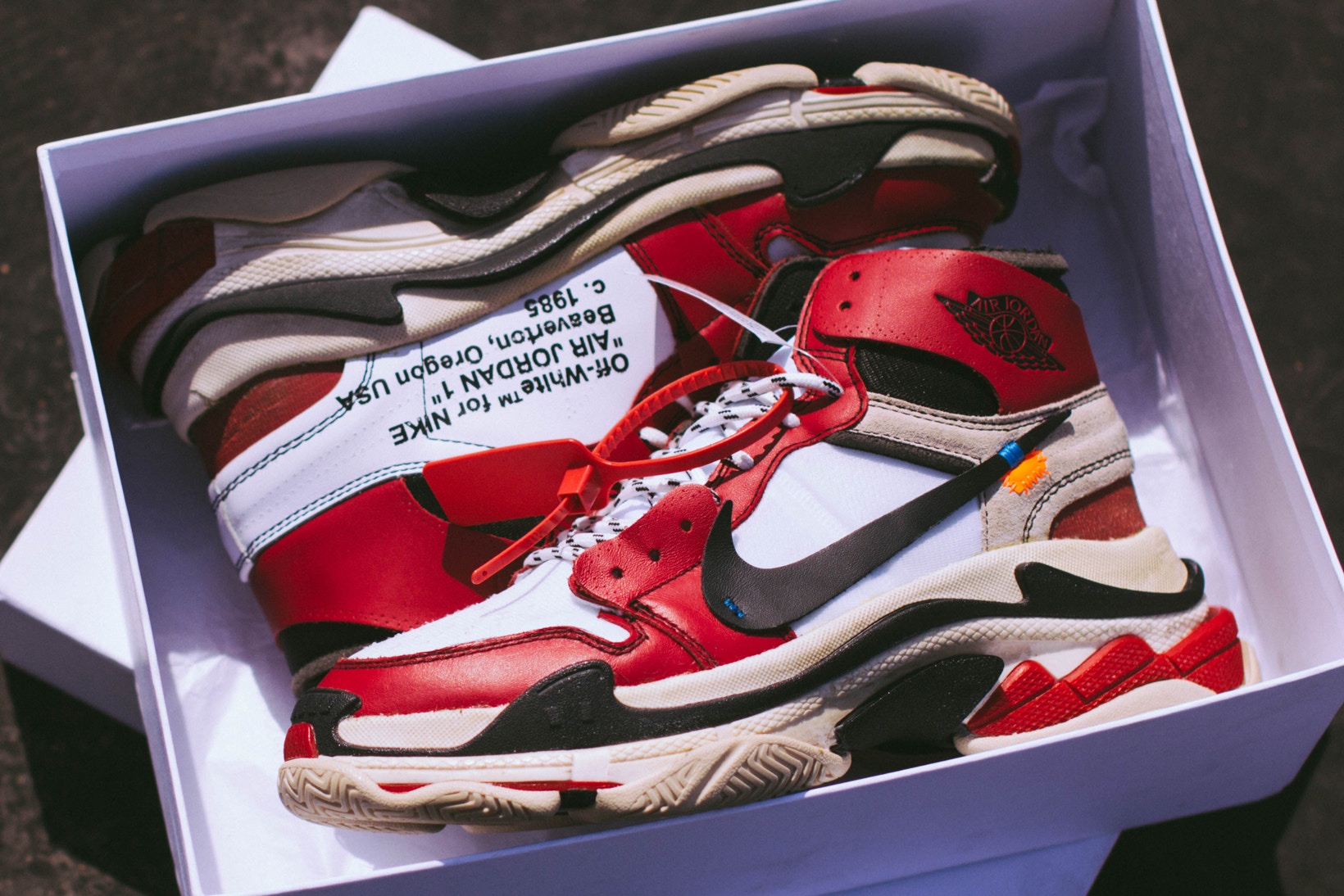 These Customs Make a Virgil Abloh x Air Jordan 1 x Balenciaga Triple S ...