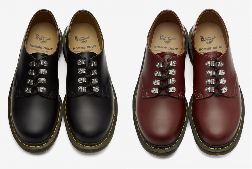 comme des garcons homme deux dr martens