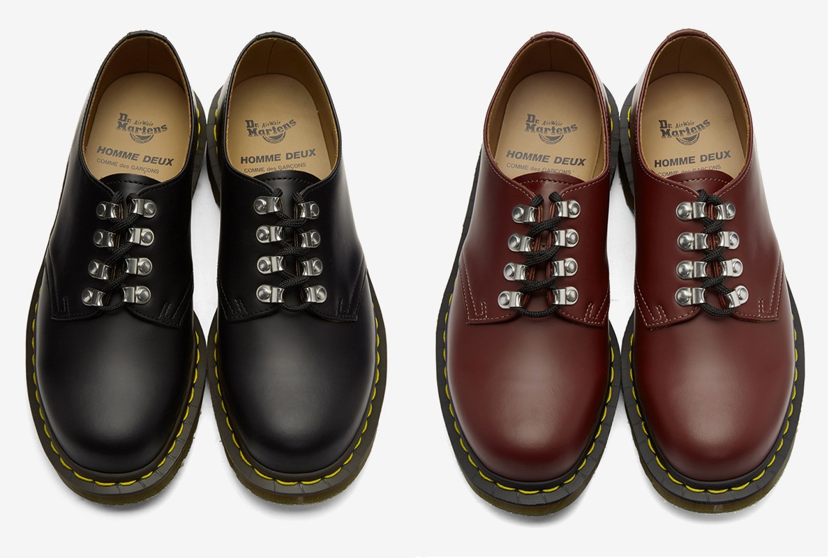 cdg homme deux dr martens