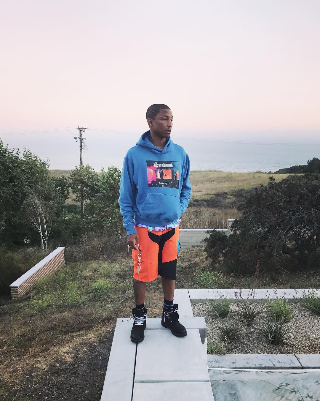 SPOTTED: Pharrell Sports Timberland, Cav Empt and Troy Lee