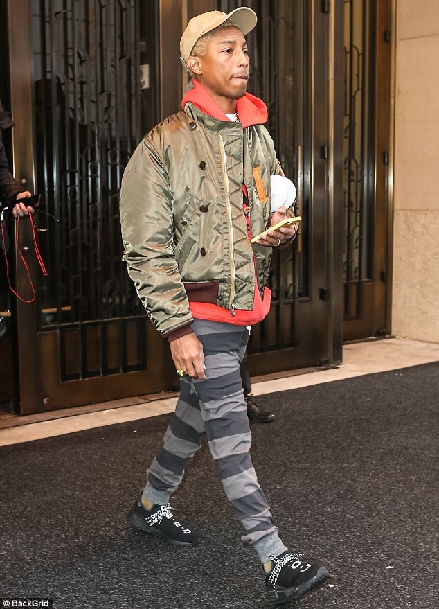 SPOTTED: Pharrell Williams Posts Up in Paris with Nigo Wearing