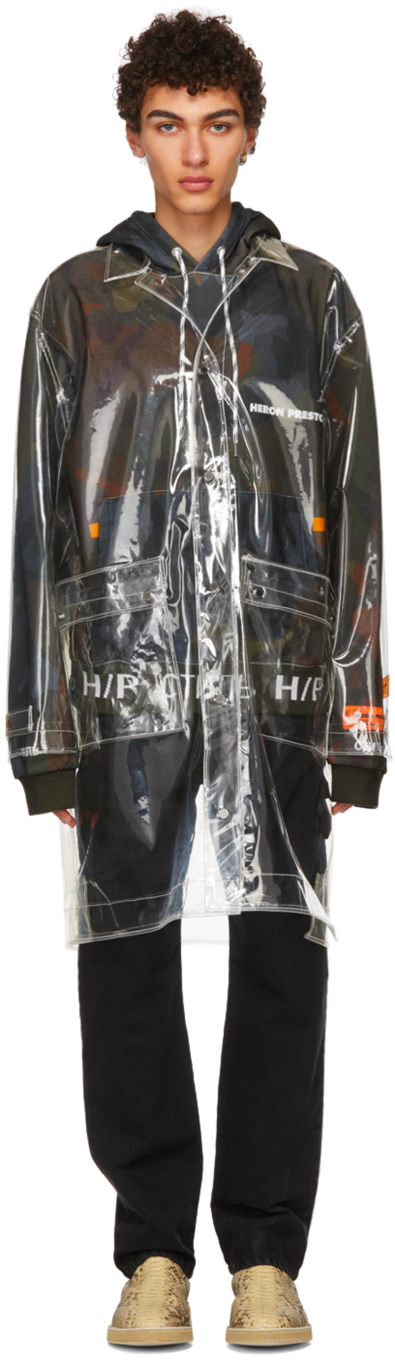 Heron Preston Drops An All-Transparent PVC Rain Jacket – PAUSE Online ...