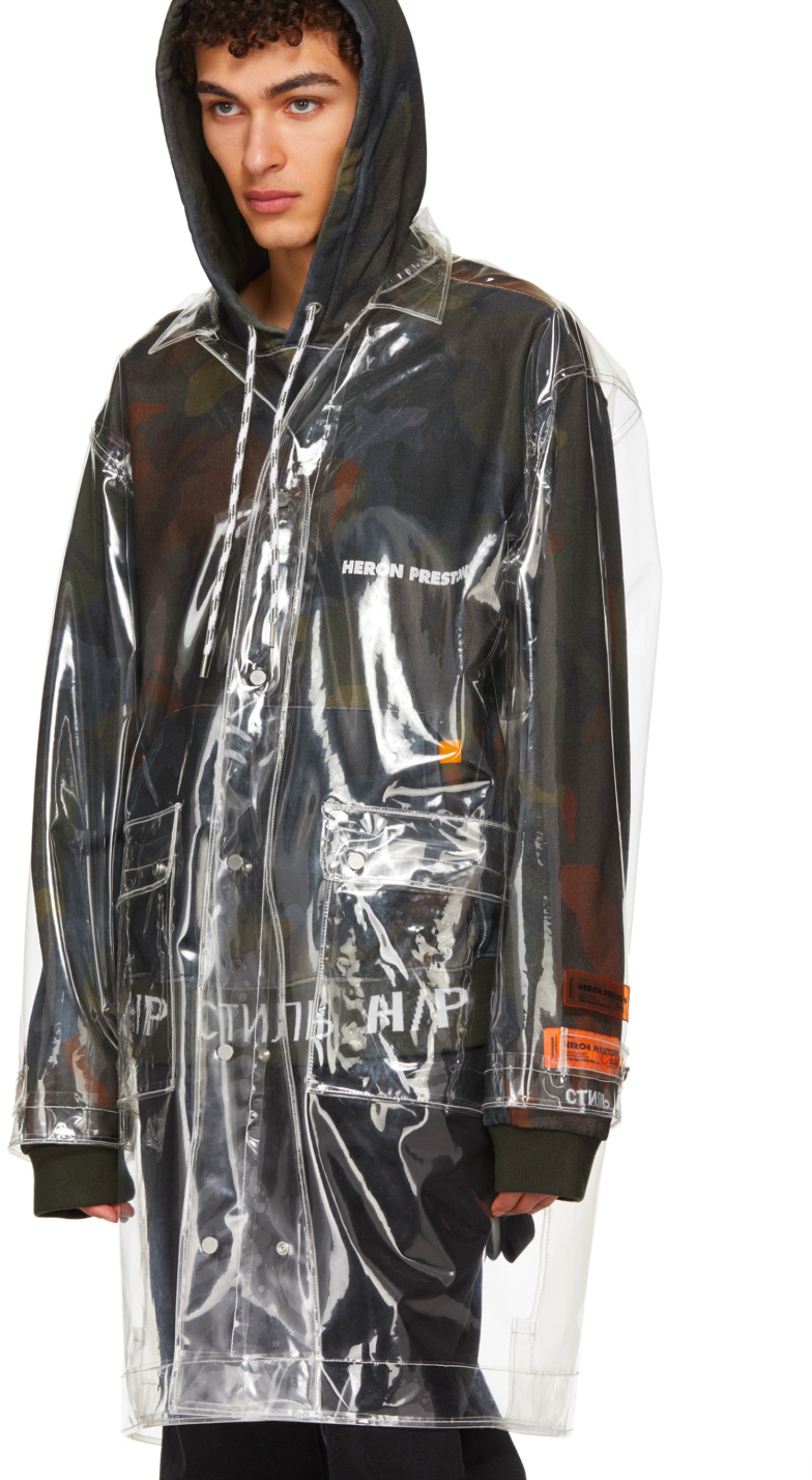 Heron Preston Drops An All-Transparent PVC Rain Jacket – PAUSE Online ...