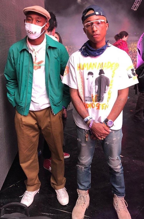 SPOTTED: Tyler, the Creator and Pharrell in HUMAN MADE, Golf, Converse and  Chanel – PAUSE Online