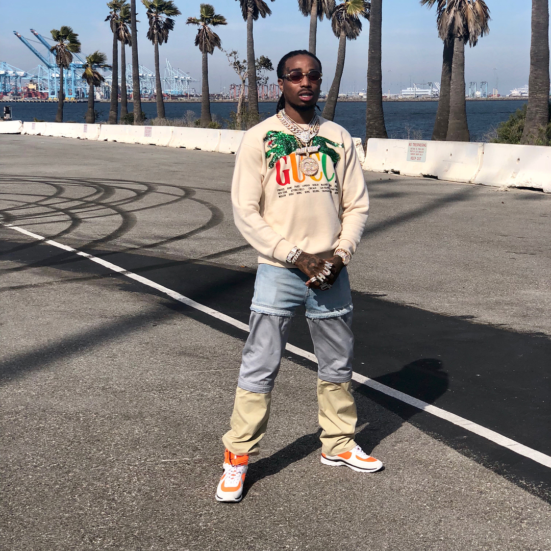 Quavo in Balenciaga, Gucci and Chanel 