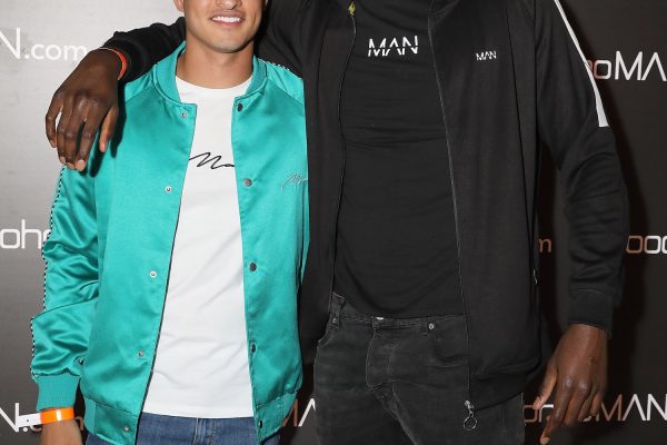 LONDON, ENGLAND - MAY 10:  Samir Kamani and Lawrence Okolie  (R) attends boohooMAN by Dele Alli Launch at Radio Rooftop on May 10, 2018 in London, England.  (Photo by David M. Benett/Dave Benett/Getty Images for boohooMAN) *** Local Caption *** Samir Kamani; Lawrence Okolie