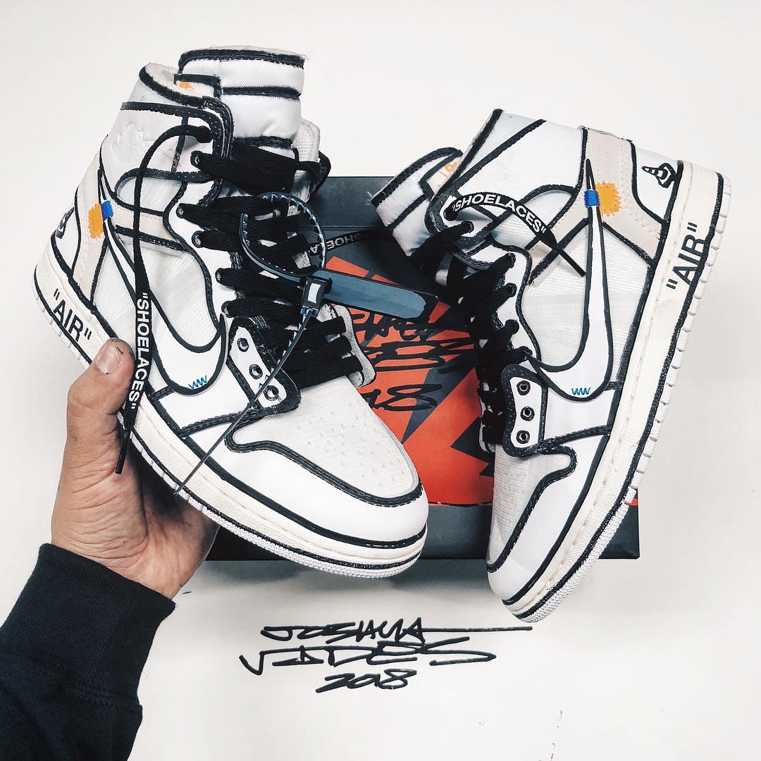 These Louis Vuitton x Off-White x Air Jordan 1 Customs Don't Come