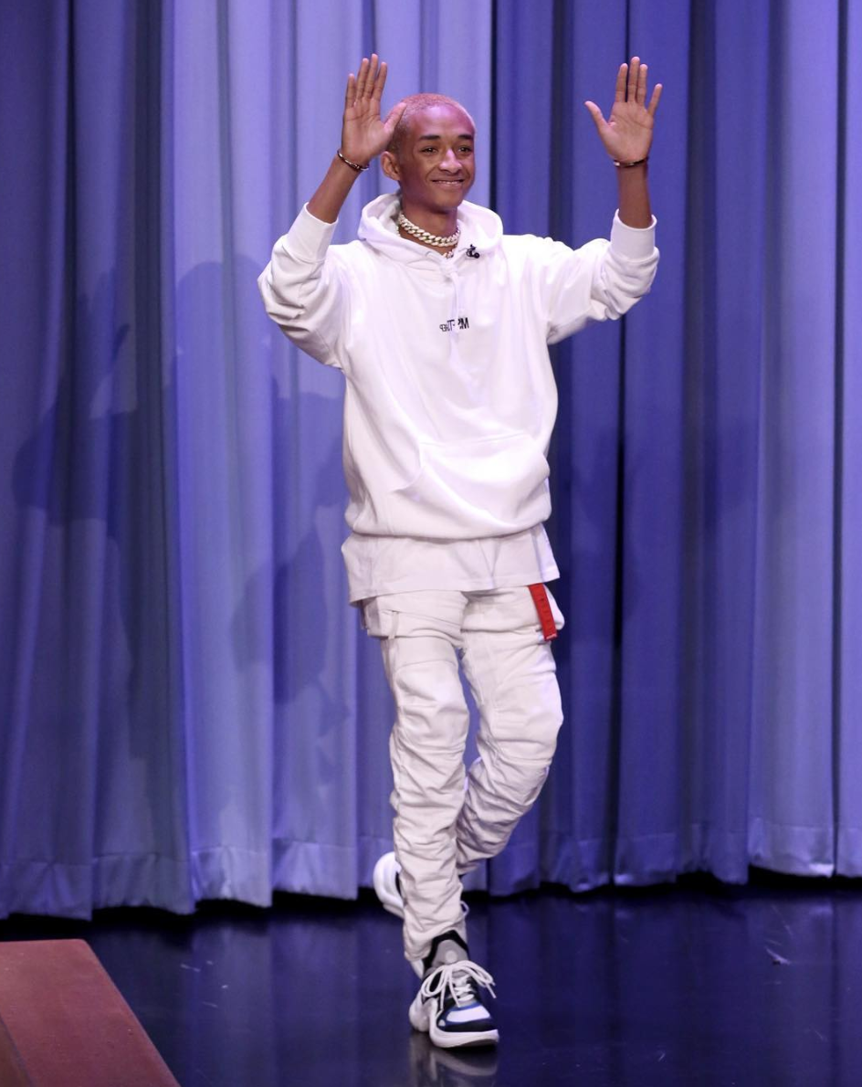 Jaden Smith in Louis Vuitton Archlight women s sneaker at the 2018