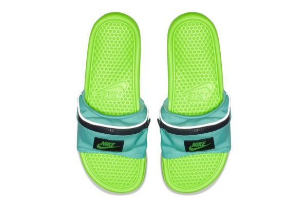 nike fanny pack slides mens