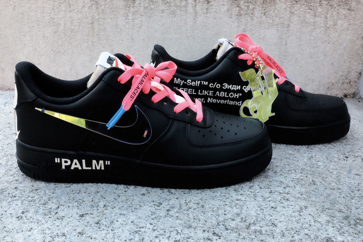 customized air force 1 off white