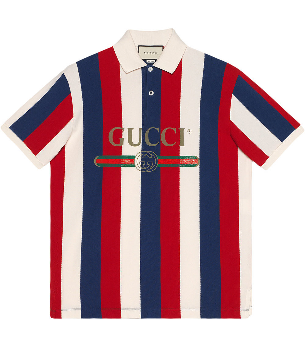Gucci logo baiadera polo