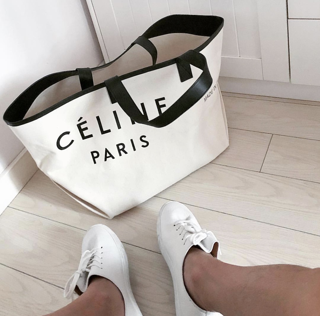 Celine paris canvas deals tote