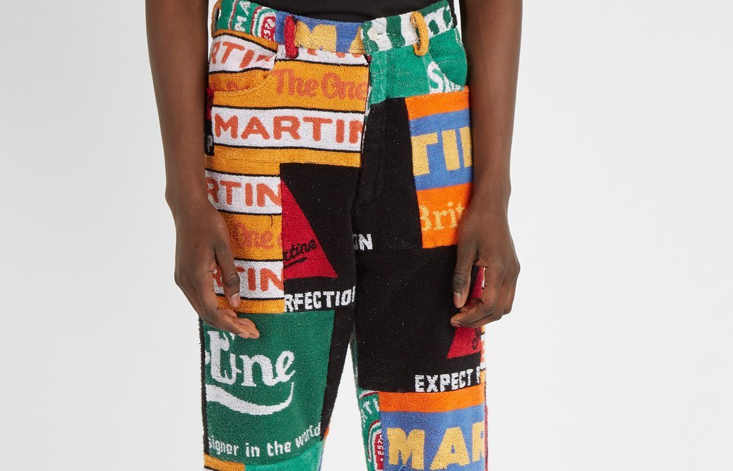PAUSE or SKIP: Martine Rose Beer-mat Patch Work Trousers
