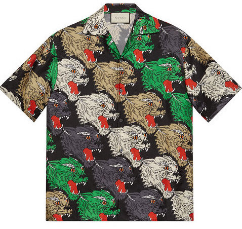 New in Gucci: Return of The Vintage Logo Print & Panther Printed Shirt ...