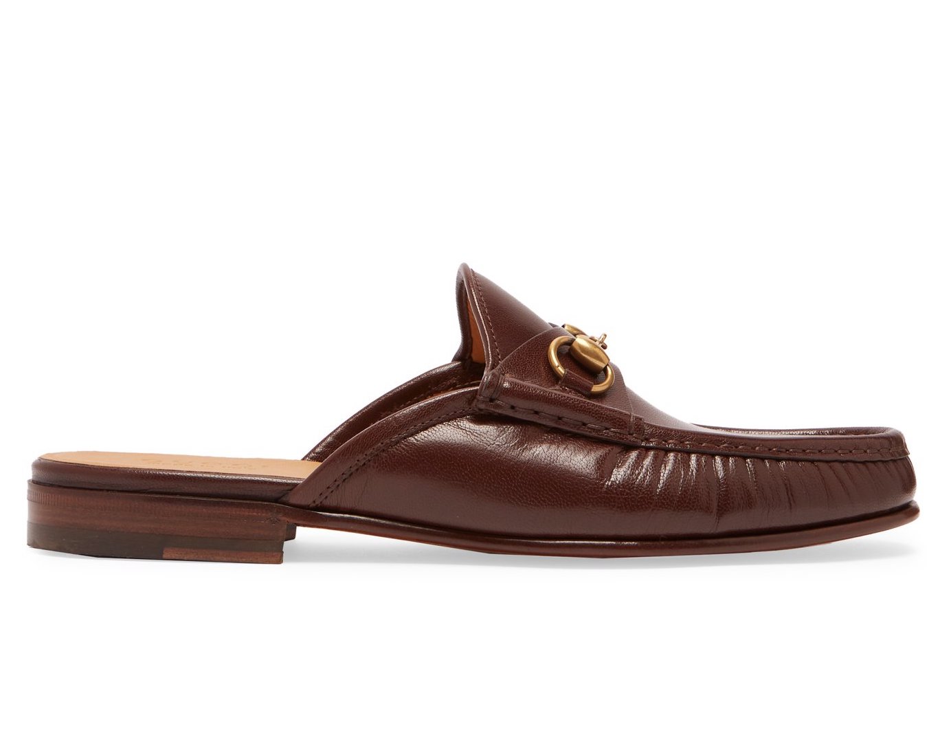 GUCCI Princetown leather backless loafers
