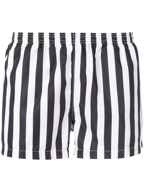 RON DORFF striped swim shorts