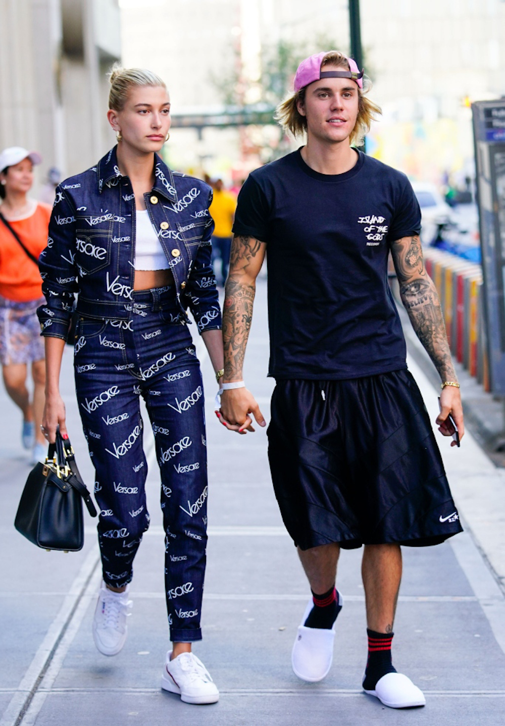 Justin Bieber and Hailey Baldwin wear matching outfits