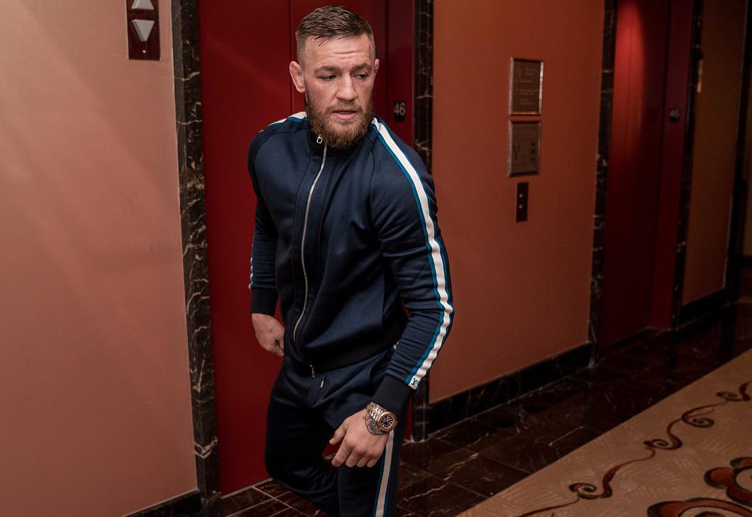 SPOTTED: Connor McGregor Rocks Fitted Louis Vuitton Tracksuit & Sneakers