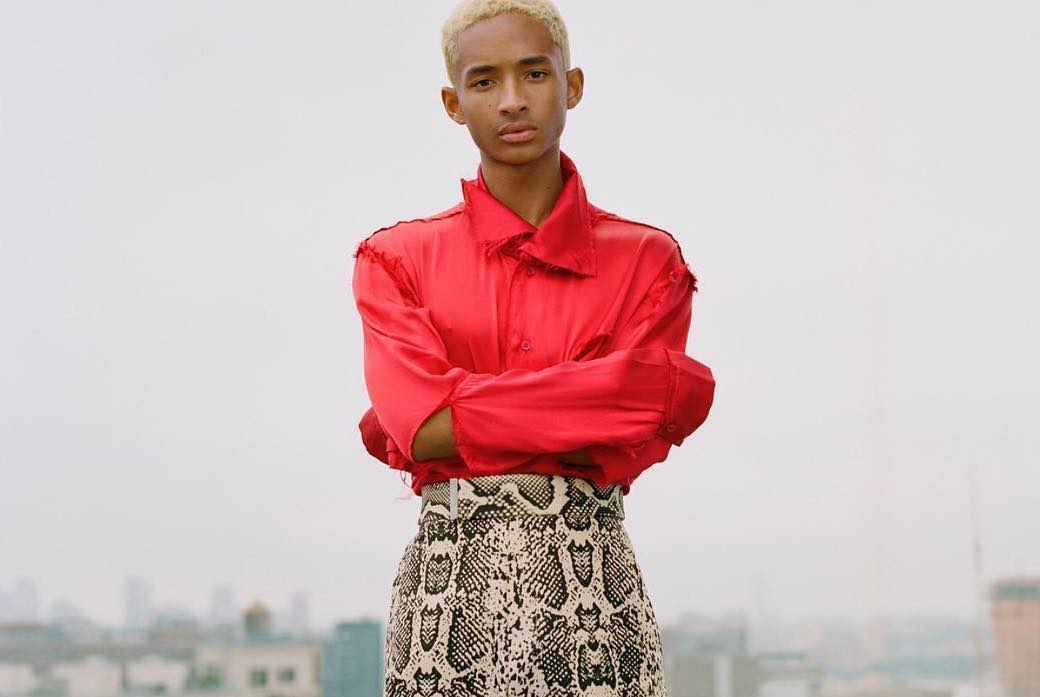 SPOTTED: Jaden Smith Flaunts Snakeskin Pants for VMAN Mag
