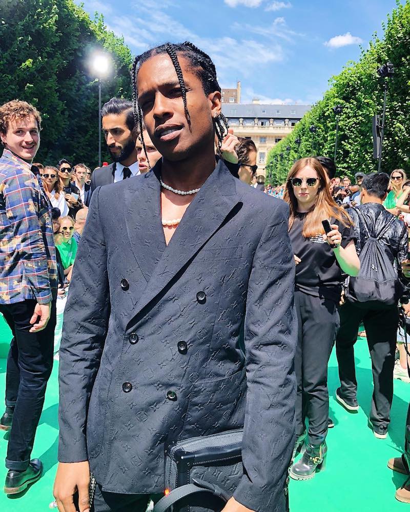 SPOTTED: ASAP Rocky Vlone in Testing Pants & Jacket at Rick Owens