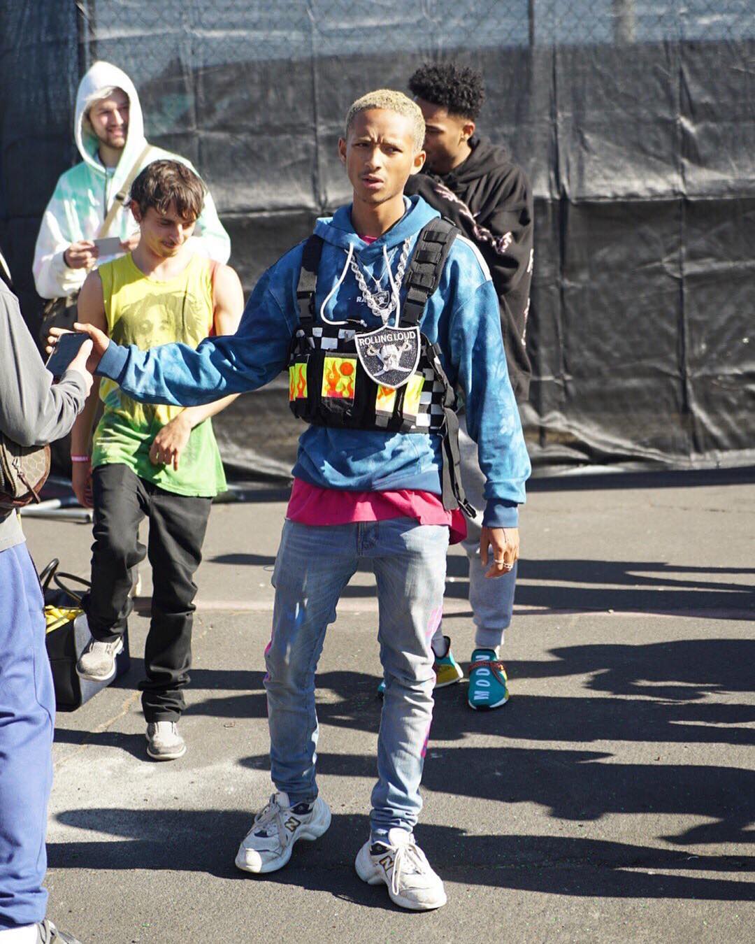 Jaden Smith Wears Louis Vuitton Sneakers and Skateable Luggage