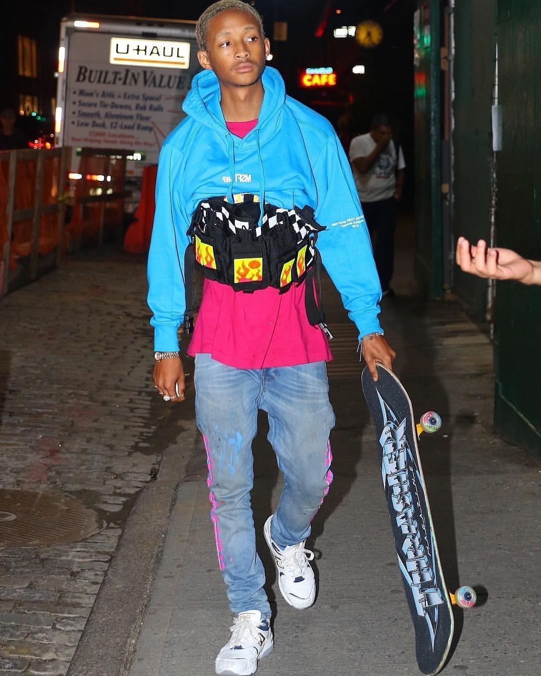 NEWS]Jaden Smith's Custom Louis Vuitton x New Balance Kicks Are