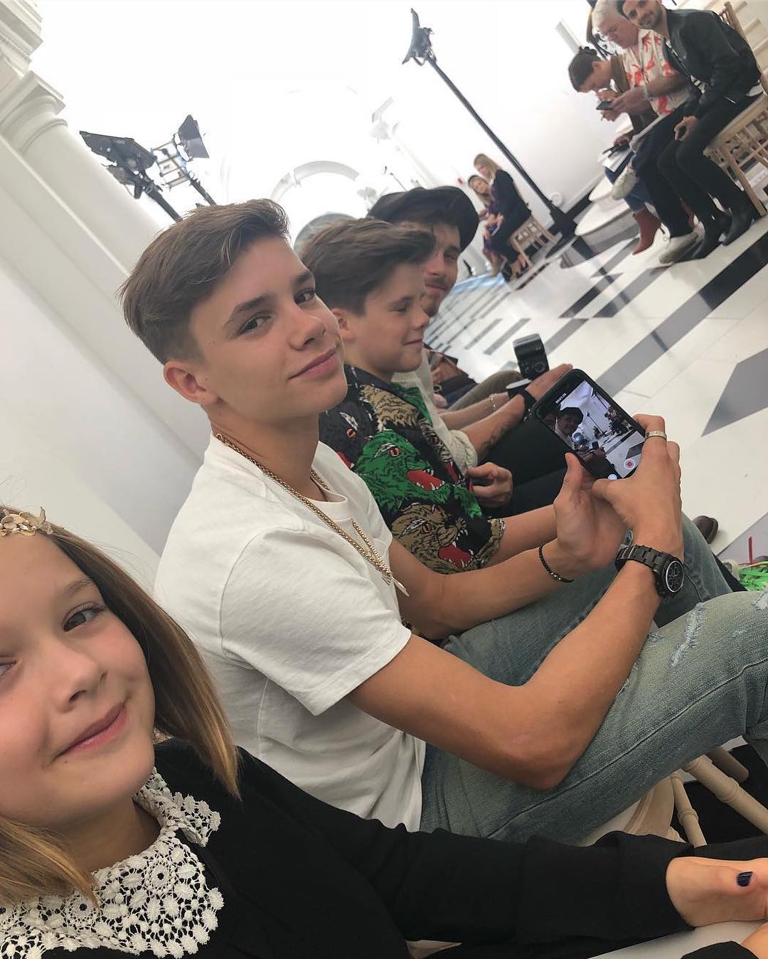 SPOTTED: The Beckham Family Supporting Victoria’s First London Fashion ...