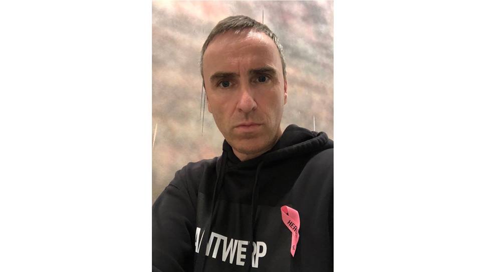 Raf Simons Reveals His Pink Ribbon Just in Time for Breast Cancer Awareness Month