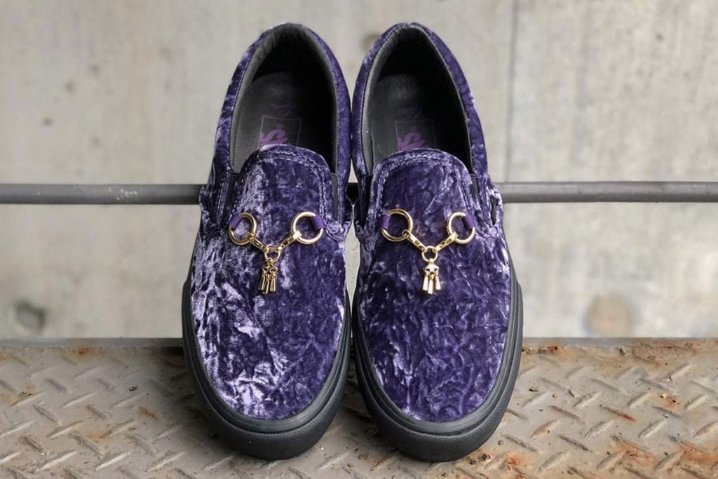 crushed velvet vans