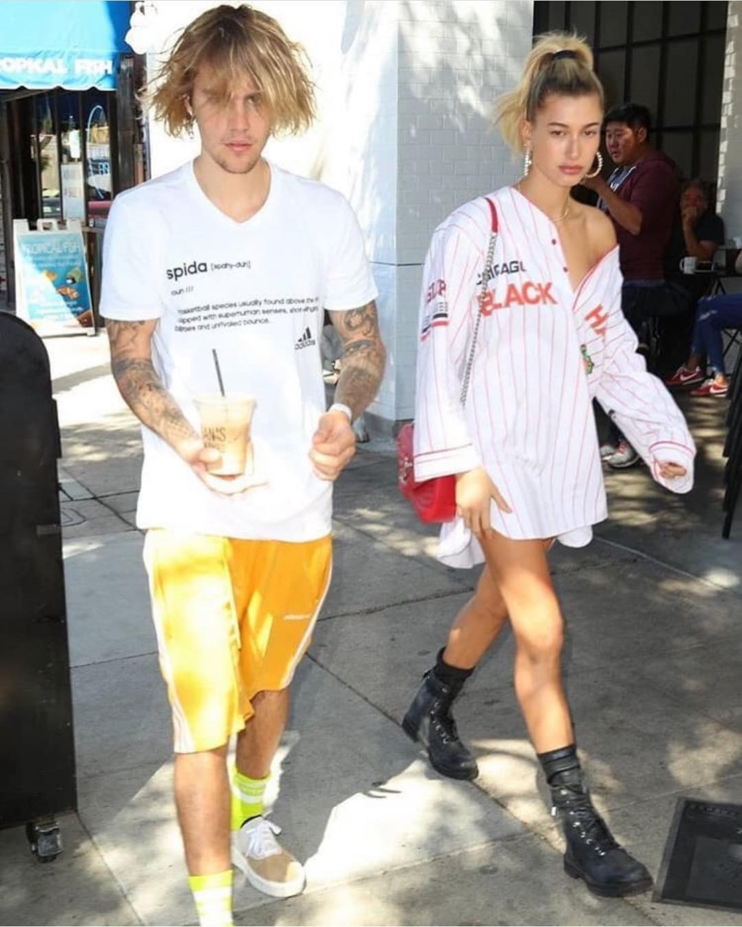 Justin Bieber Shows Off His Louis Vuitton Slippers to Hailey