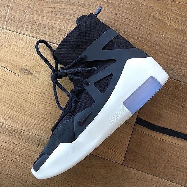 fear of god x nike black