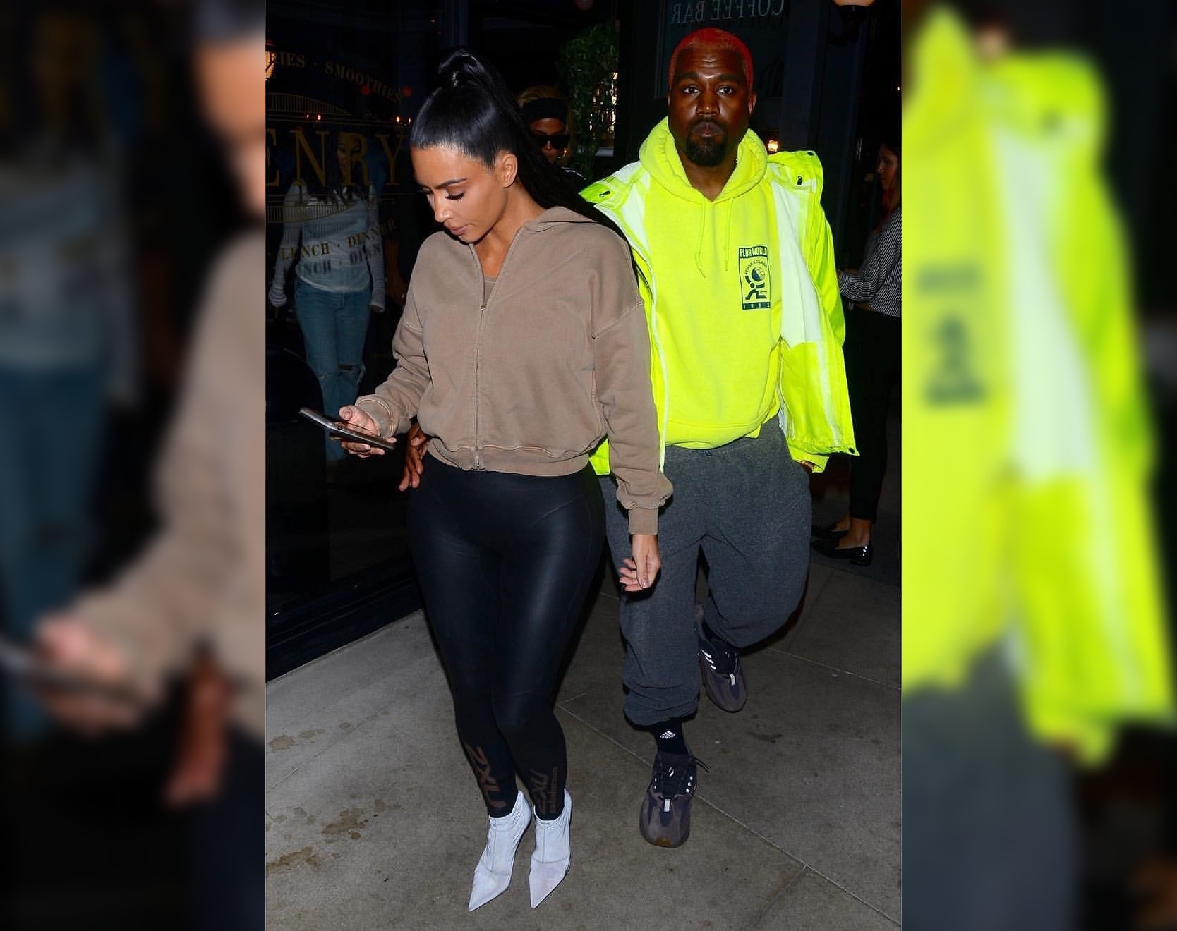 SPOTTED: Kanye West In Gosha Rubchinskiy Sweatpants, Raf Simons