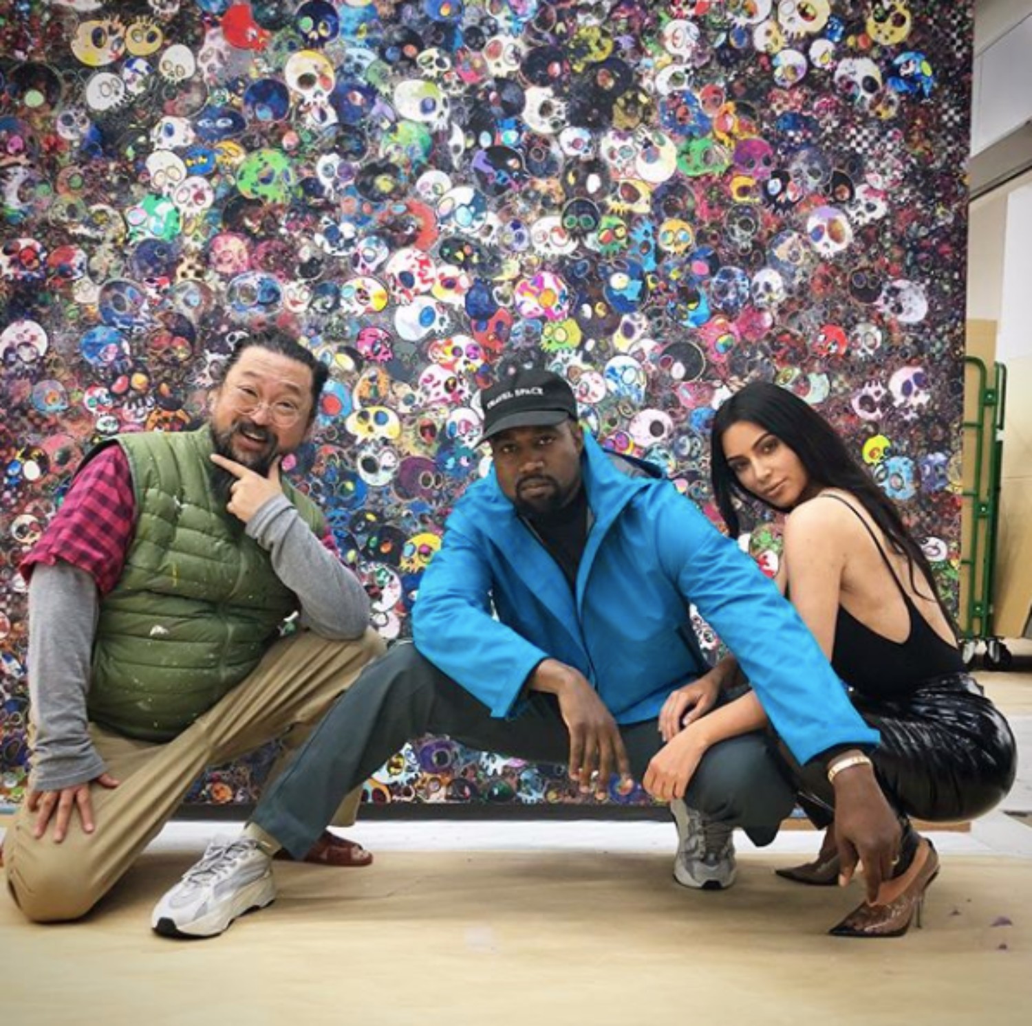 SPOTTED: Kanye West & Kim Kardashian Visit Takashi Murakami’s Tokyo Studio