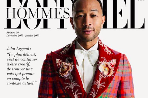 SPOTTED: John Legend Covers December Issue of L’Officiel Hommes