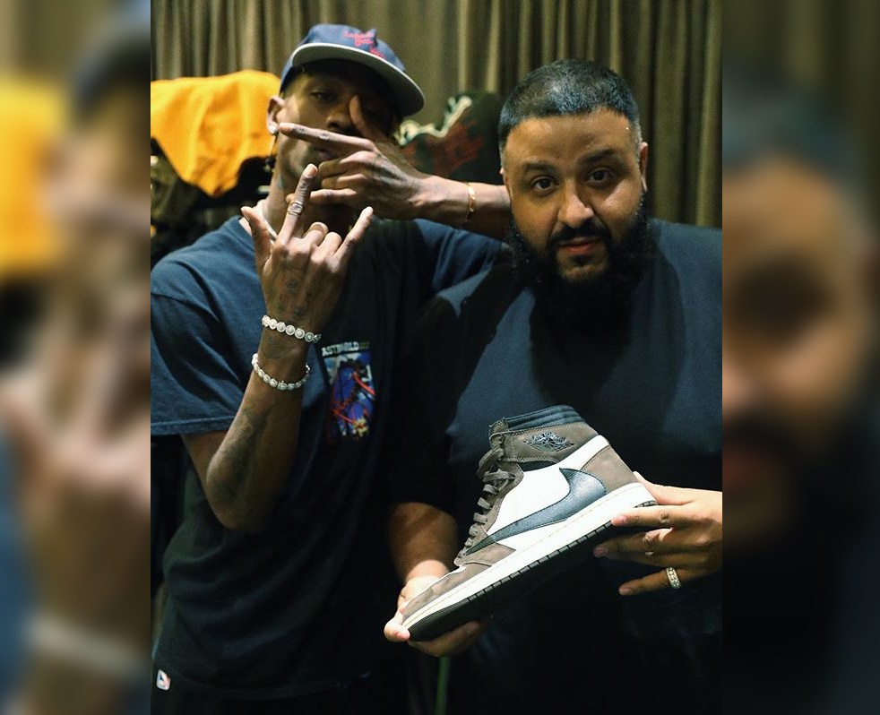 DJ Khaled Helps Travis Scott Tease his Latest Collaborative Nike Sneaker