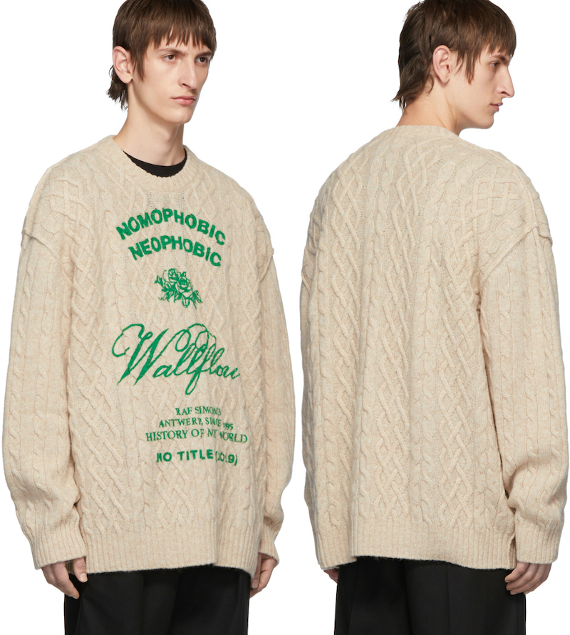 Raf simons knit on sale sweater