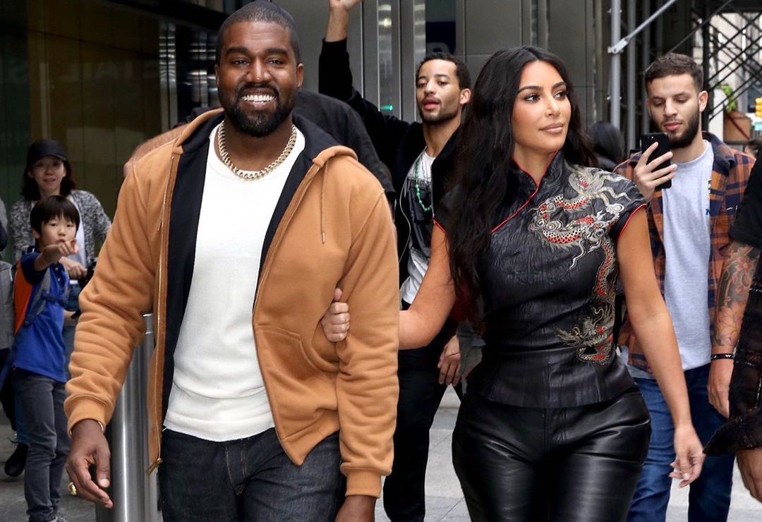 SPOTTED: Kanye West & Kim Kardashian Hit New York