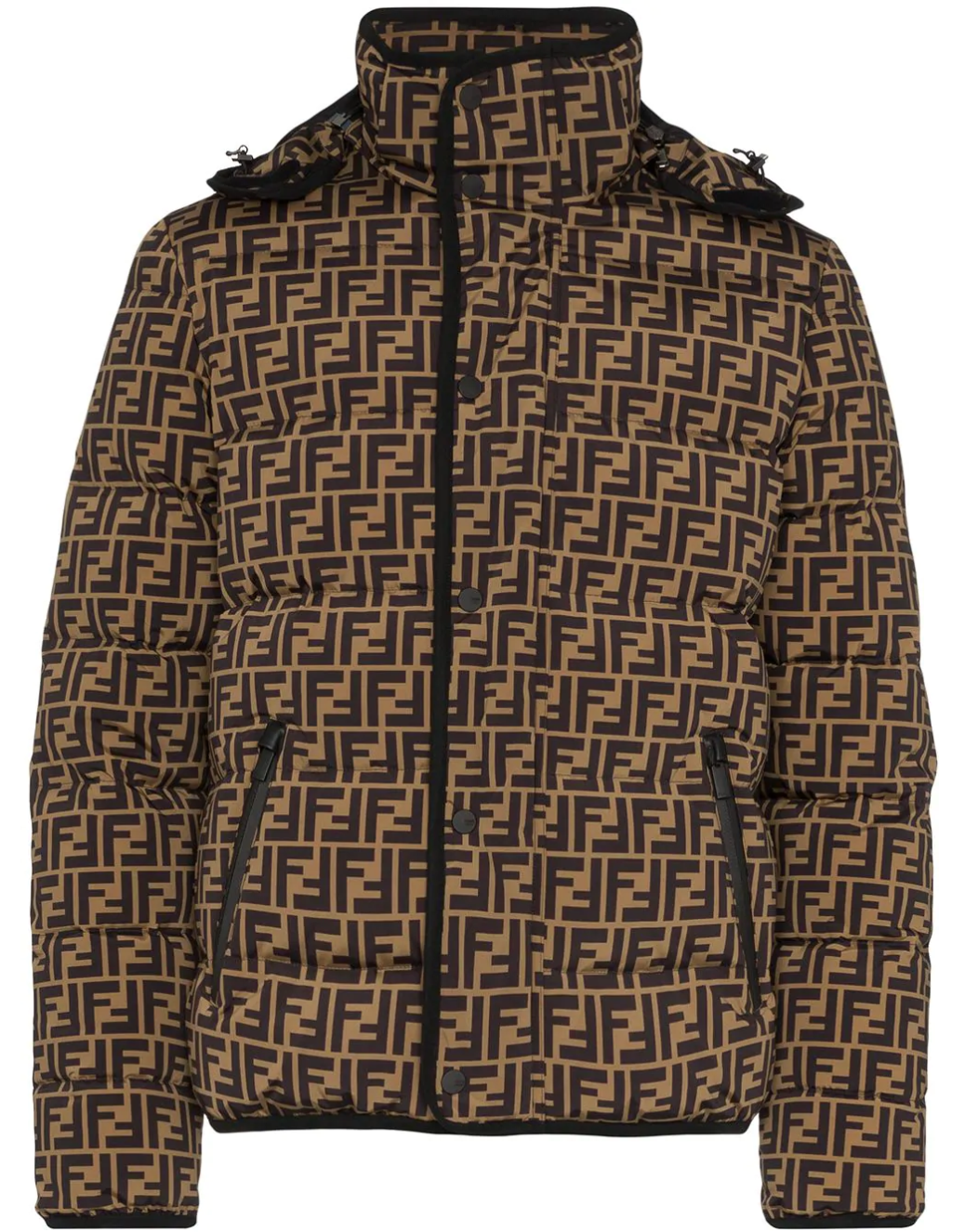 fendi ff logo puffer jacket