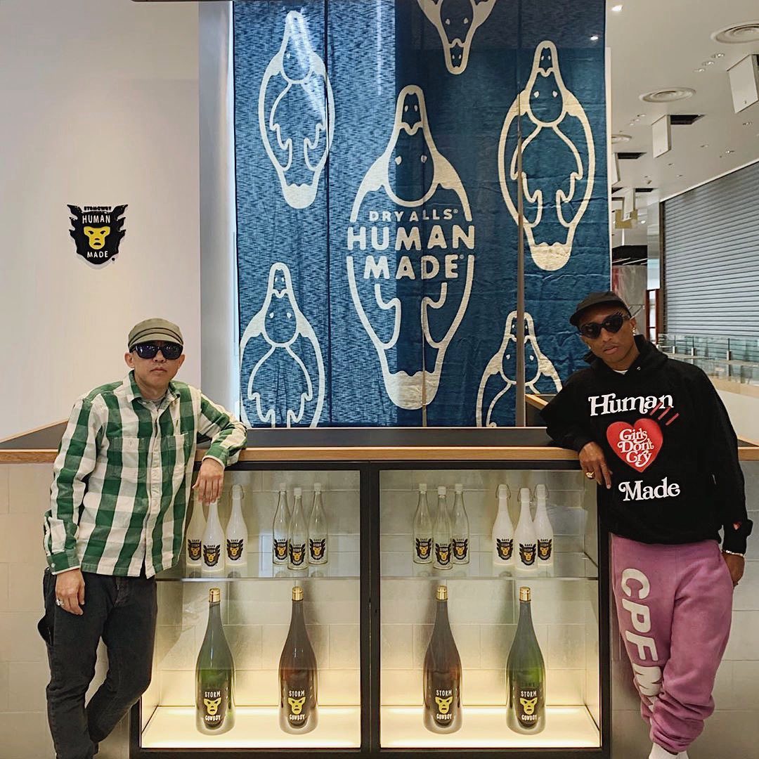 SPOTTED: Pharrell Williams Launches “Star Cowboy” Sake in Tokyo