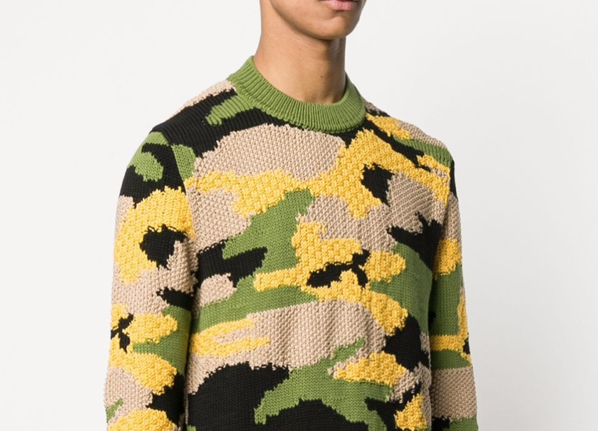 PAUSE or Skip: Prada Camouflage Knit Jumper