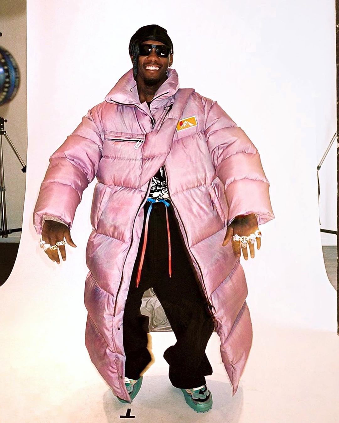 SPOTTED: Offset in OFF-WHITE’s Purple Padded Puffer Coat – PAUSE Online ...